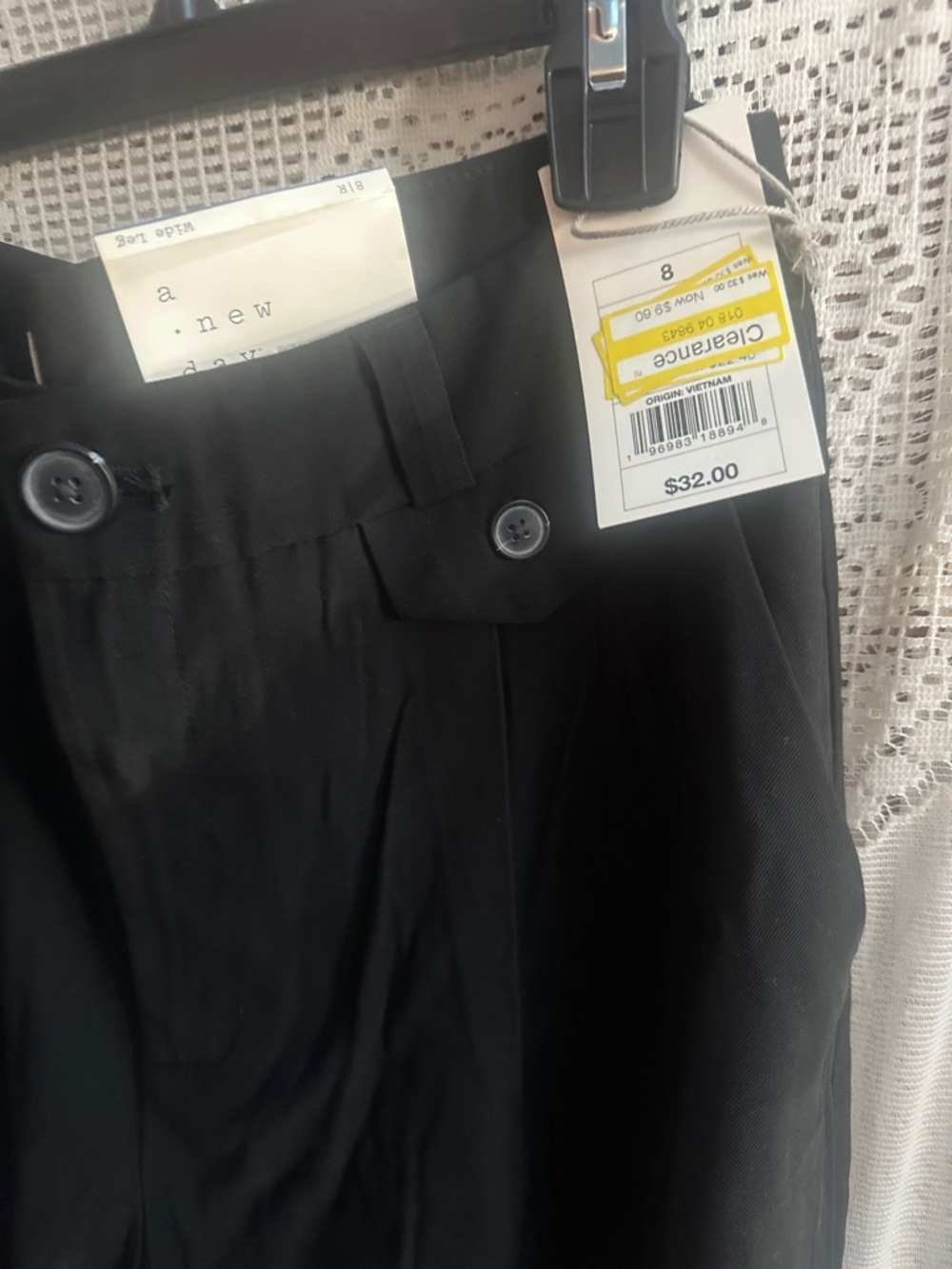 a new day Black High-Waist Tailored Pants